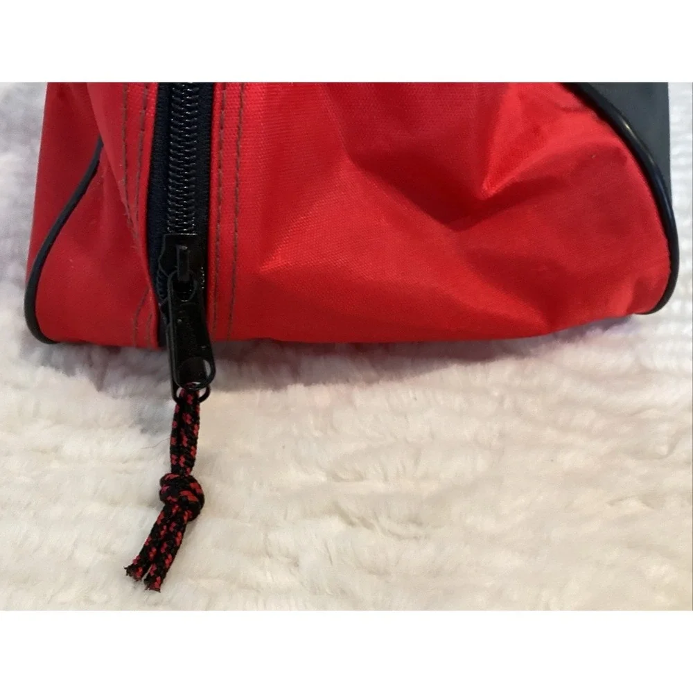Brunswick‎ Soft Bowling Ball Bag Black Red Zip Up Support Inside Pin Alley Sport